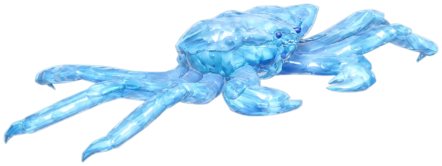 Crabe royal cristallin dans Heartopia